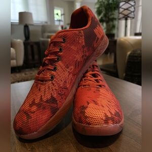NWOT NOBULL Fire Red Camo Trainers - US 11.5, Red